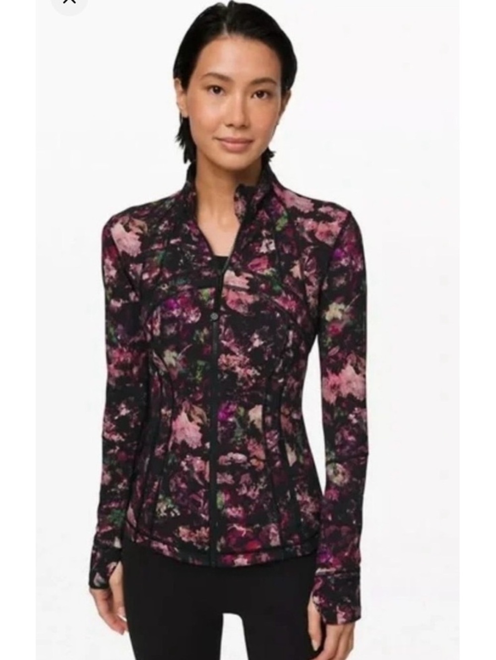 NWOT Lululemon Luxtreme Define Jacket Floral Illusion size 4 - Picture 2 of 5
